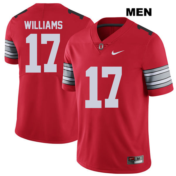 Ohio State Buckeyes Men's Alex Williams #17 Red Authentic Nike 2018 Spring Game College NCAA Stitched Football Jersey JR19F34ZU